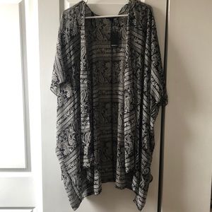 Lightweight sheer oversized cardigan